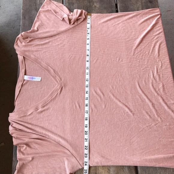 LuLaRoe Christy T Pastel Rose Ribbed NEW NWT 3XL - Picture 3 of 6